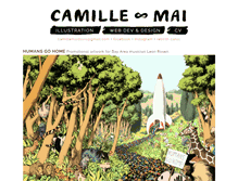 Tablet Screenshot of camillemaiillustration.com